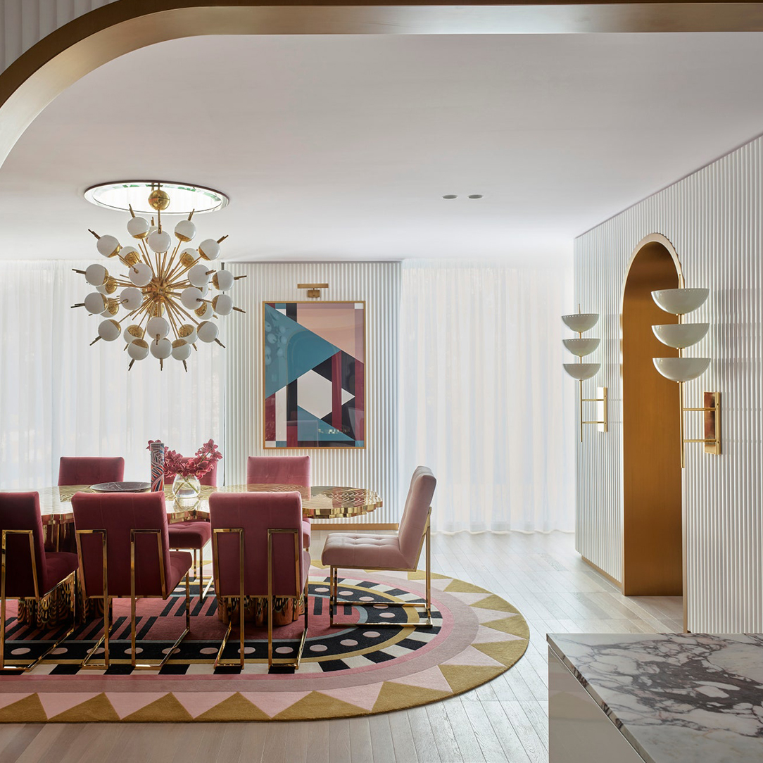 A Pink Glamourous House  in Toorak, Melbourn, Australia by Greg Natale