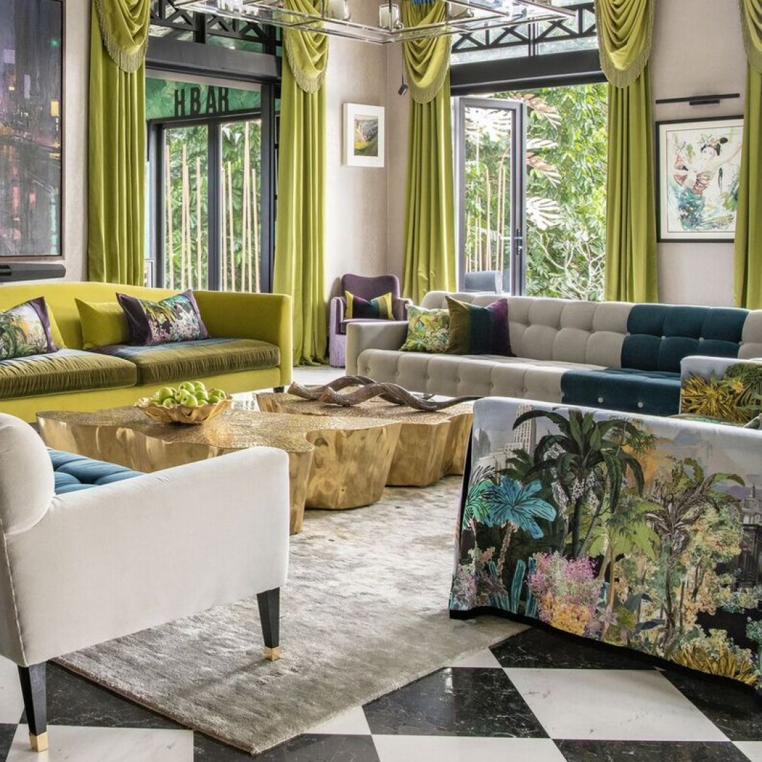 A Tropical Bold Vibe in Singapore by Design Intervention, Nikki Hunt