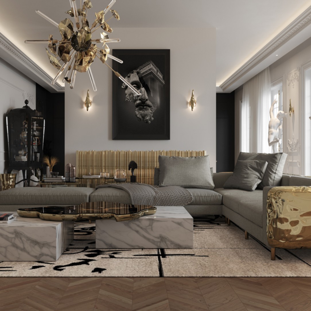 Luxury Penthouse In The Heart Of Paris in Paris, France by Boca Do Lobo Studio