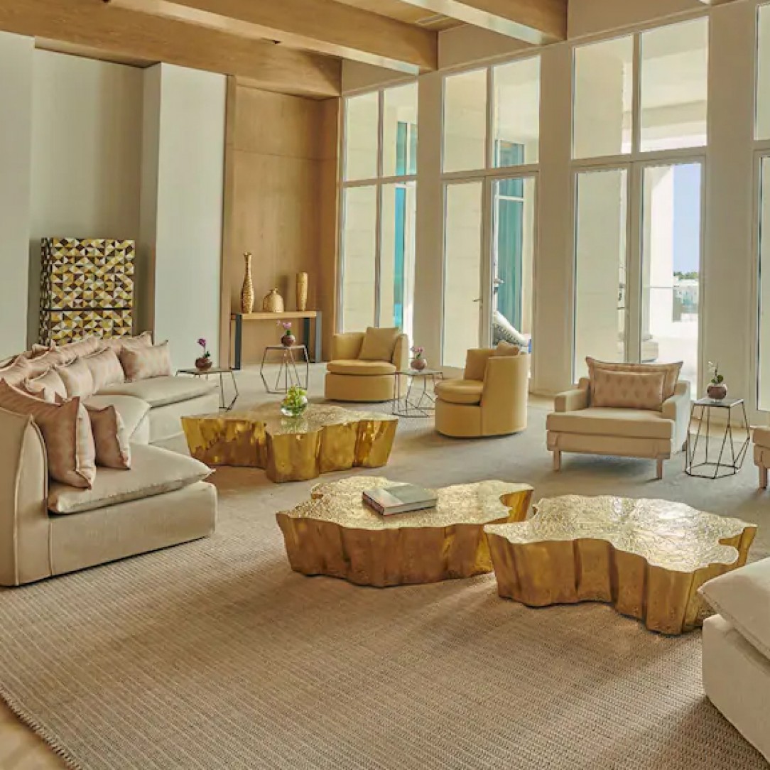 Neutral & Luxury Resort Suite in Aqaba, Jordan by Yabu Pushelberg And Arcadia Design 