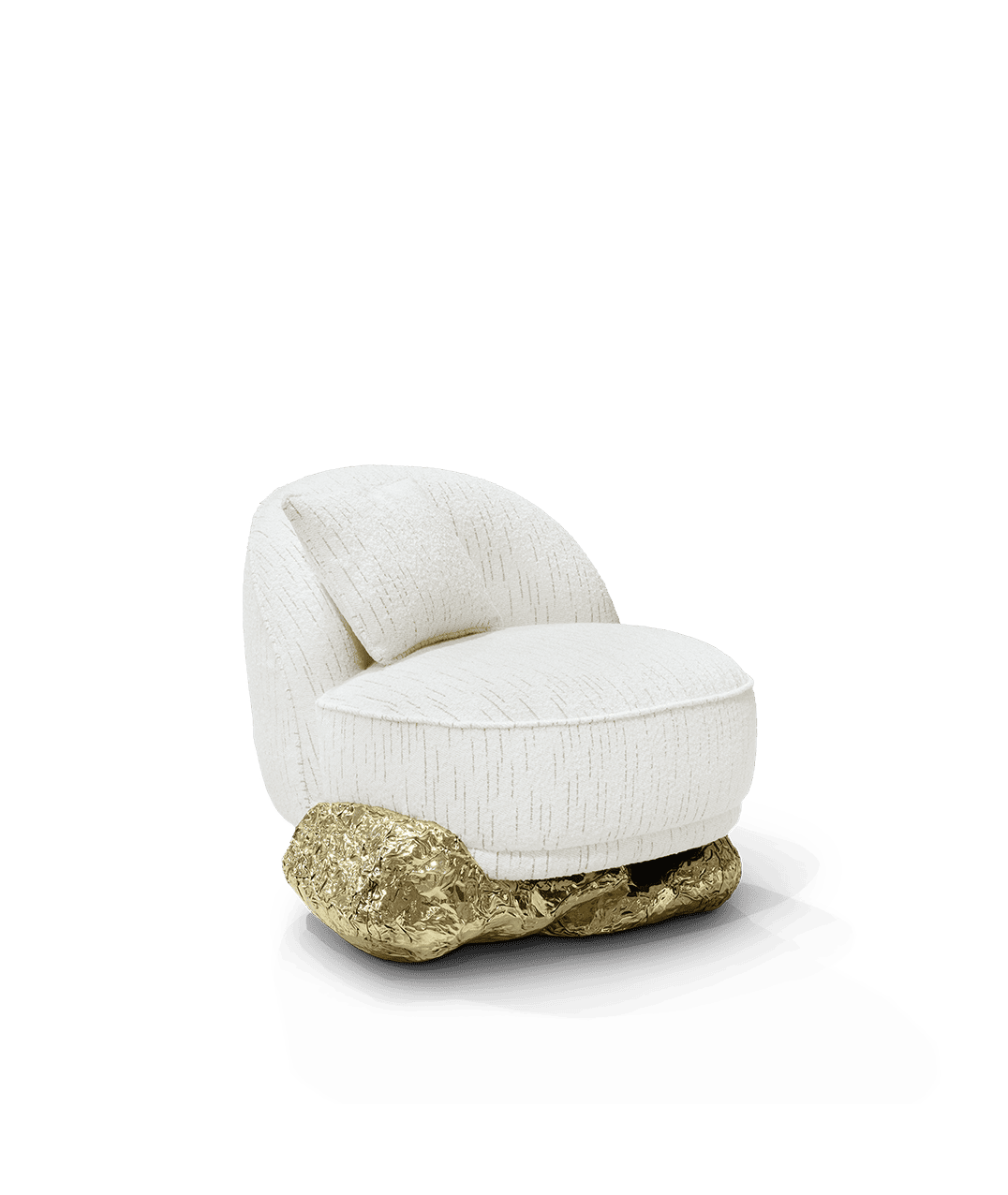 Modern Angra white Armchair by Boca do Lobo
