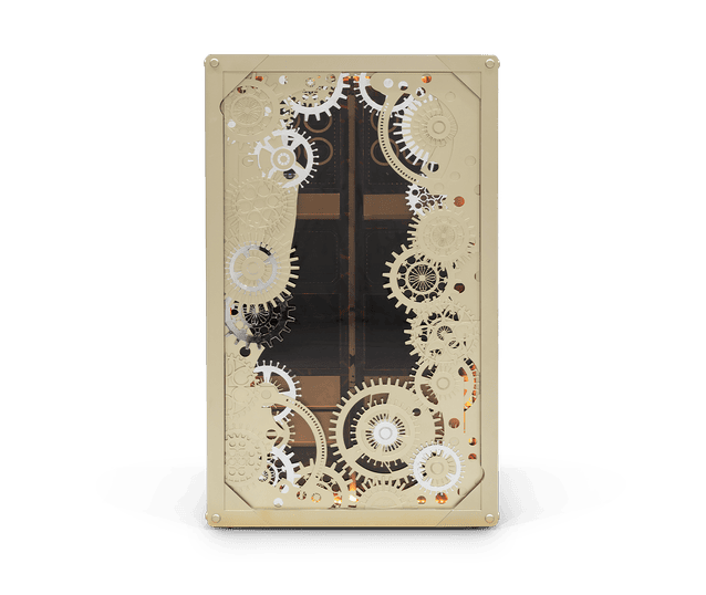 baron matte champagne luxury safe by Boca do Lobo