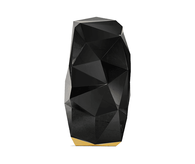 diamond black luxury safe by Boca do Lobo