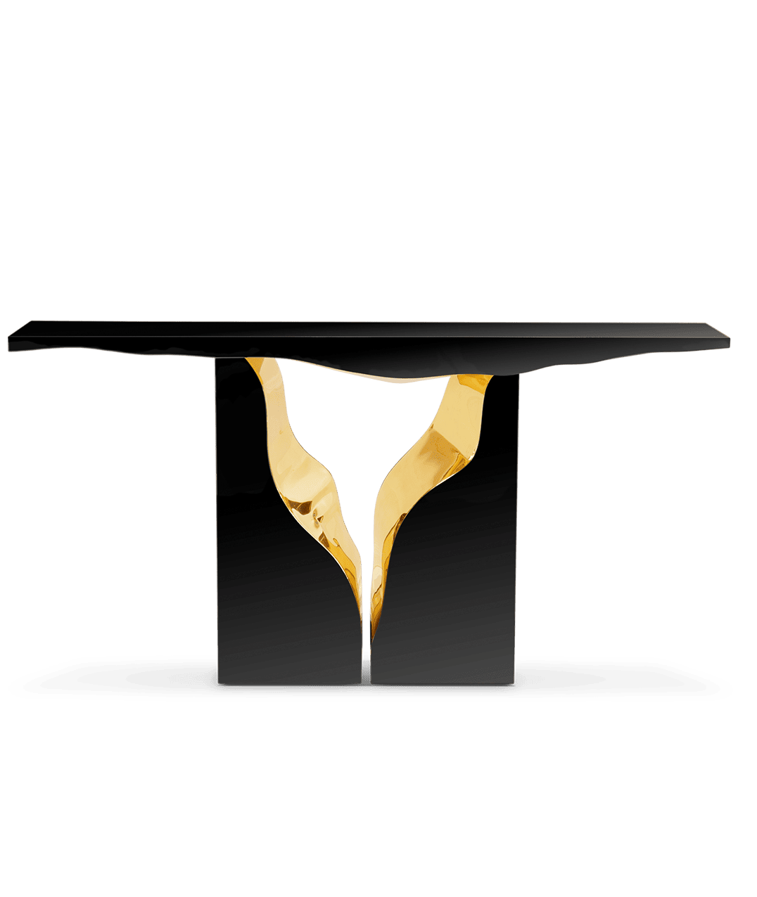 Contemporary Lapiaz Black Console by Boca do Lobo