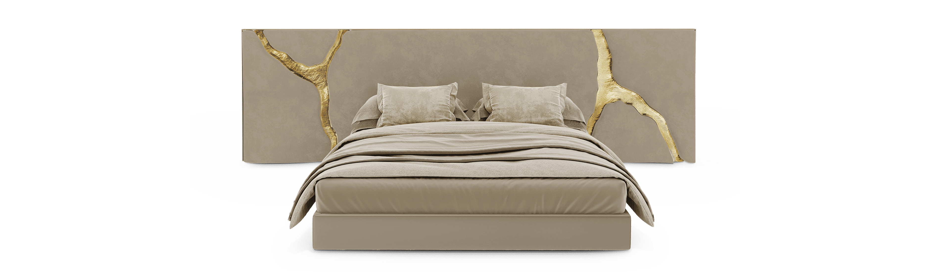 Contemporary Lapiaz Black Headboard by Boca do Lobo