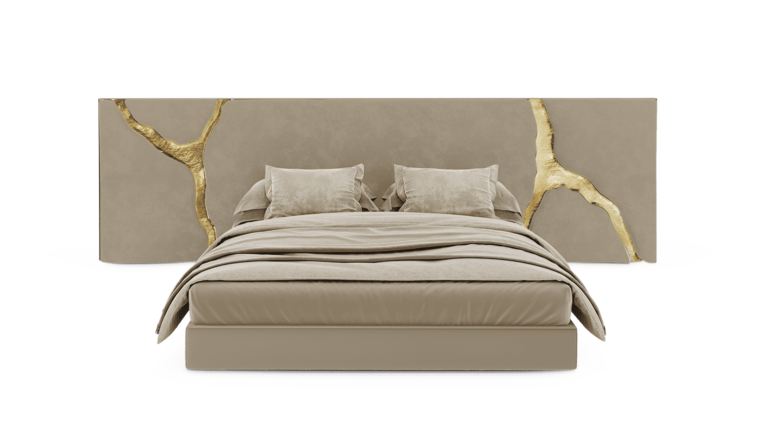 Contemporary Lapiaz Black Headboard by Boca do Lobo