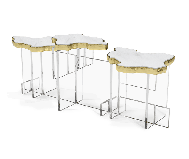monet xl carrara side table by Boca do Lobo