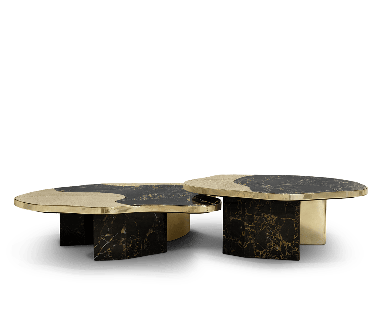 ophelia portoro marble center table by Boca do Lobo