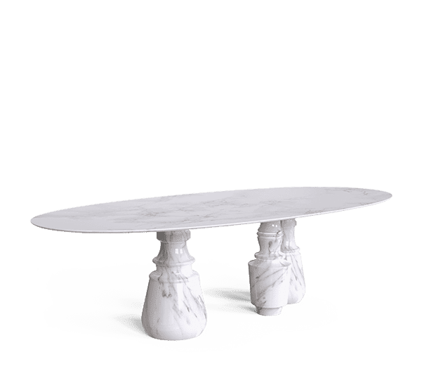 pietra oval xl estremoz dining table by Boca do Lobo