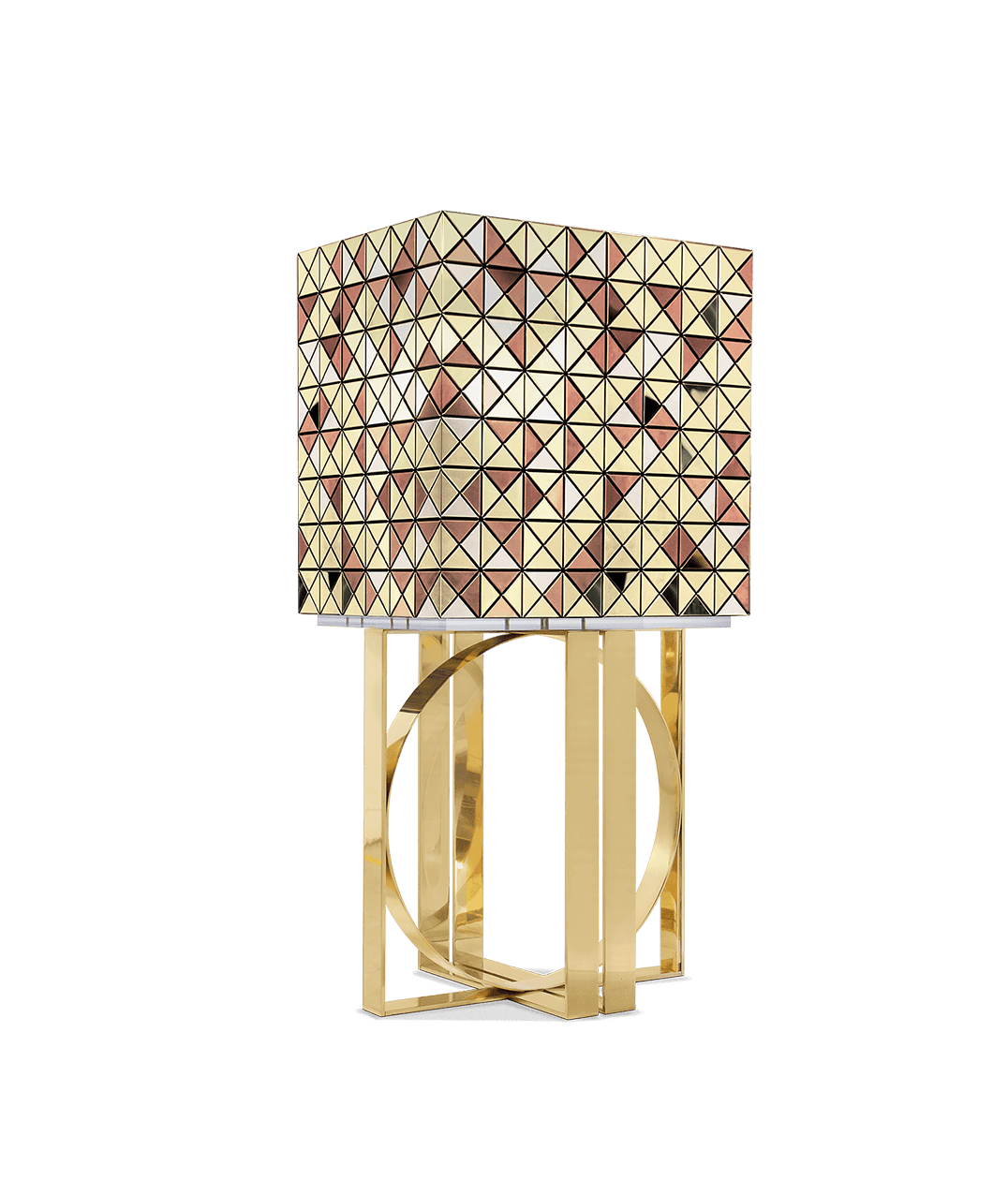 Pixel Anodized Gold Legs Cabinet by Boca do Lobo